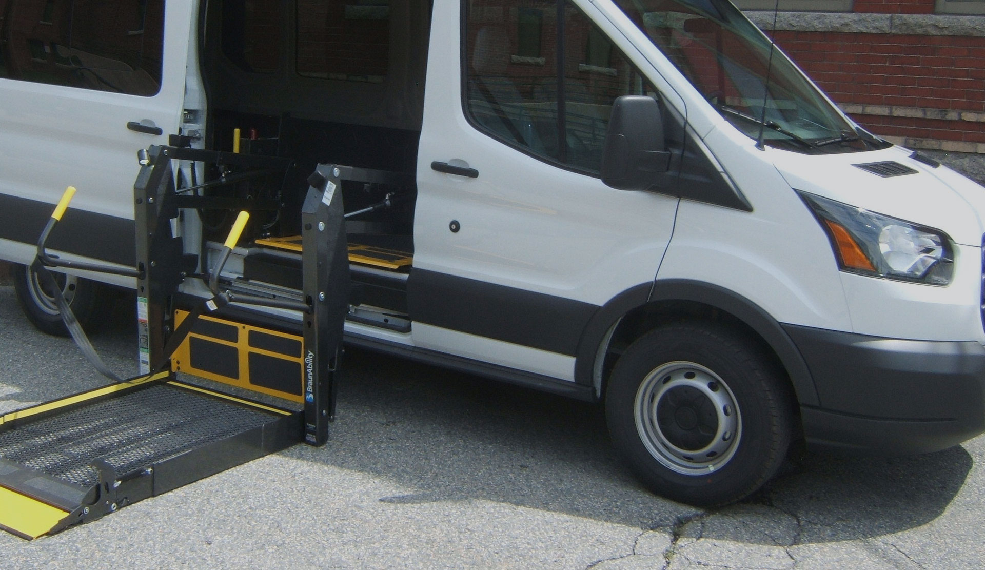 Transit Vehicle with accessibility ramp