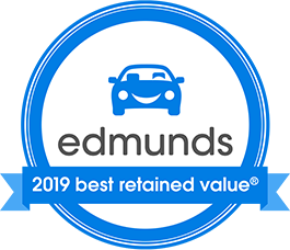 Edmunds 2018 Best Retained Value Award.