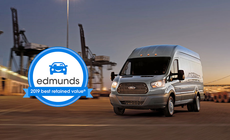 The 2019 Ford Transit is an Edmunds Best Retained Value Award winner.