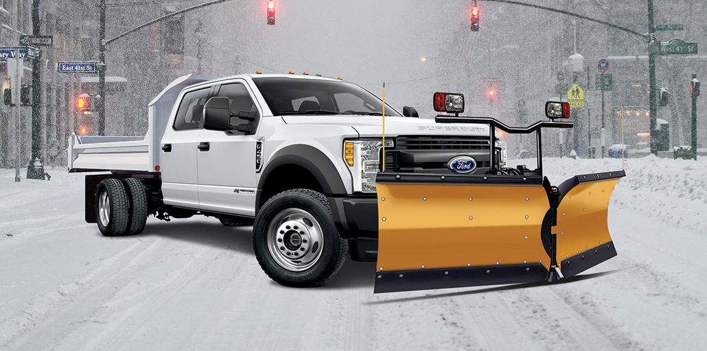 Ford Super Duty Chassis plowimng snow